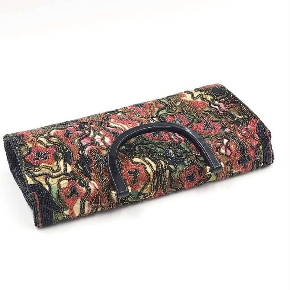 完売モデル Lumy ルミー はしもと ビーズバッグ ハンドバッグ 皇室御用達