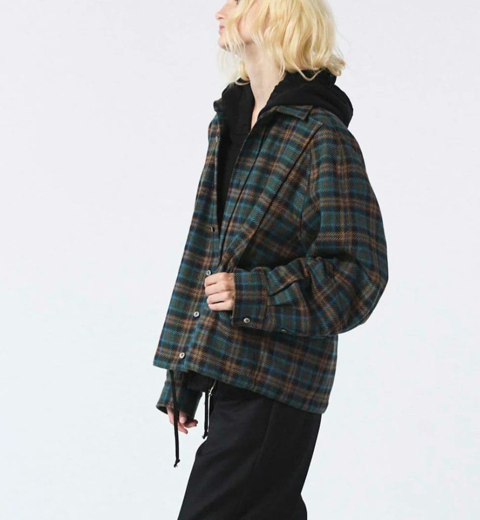 美品メゾンスペシャル カーブポケットシャツブルゾン NVY サイズ2