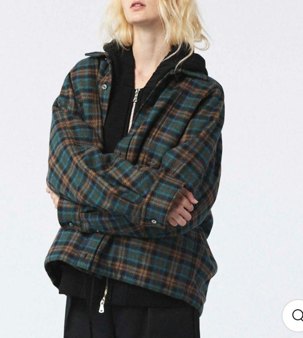 美品メゾンスペシャル カーブポケットシャツブルゾン NVY サイズ2