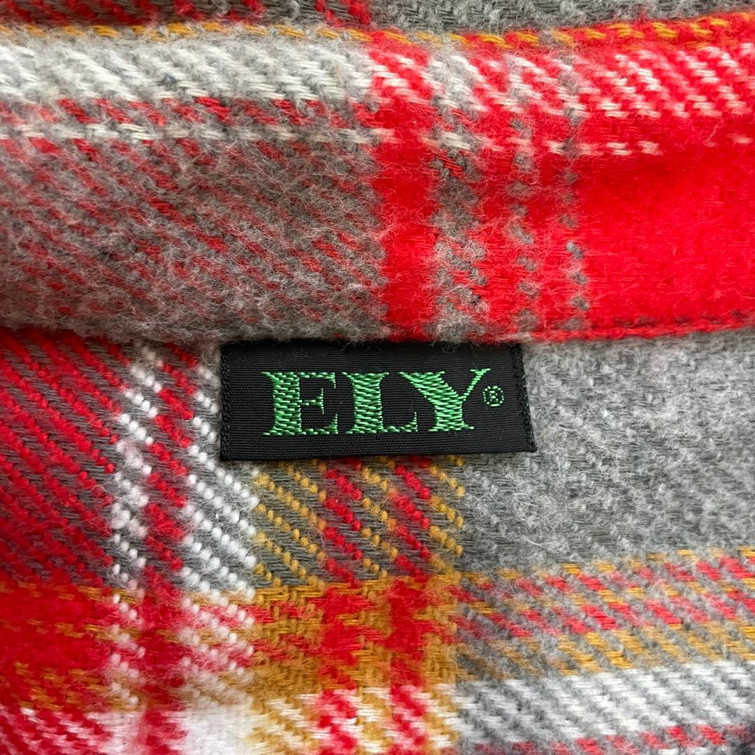 60s 70s 好配色 ELY ヘビーネルシャツ USA製 ヴィンテージ