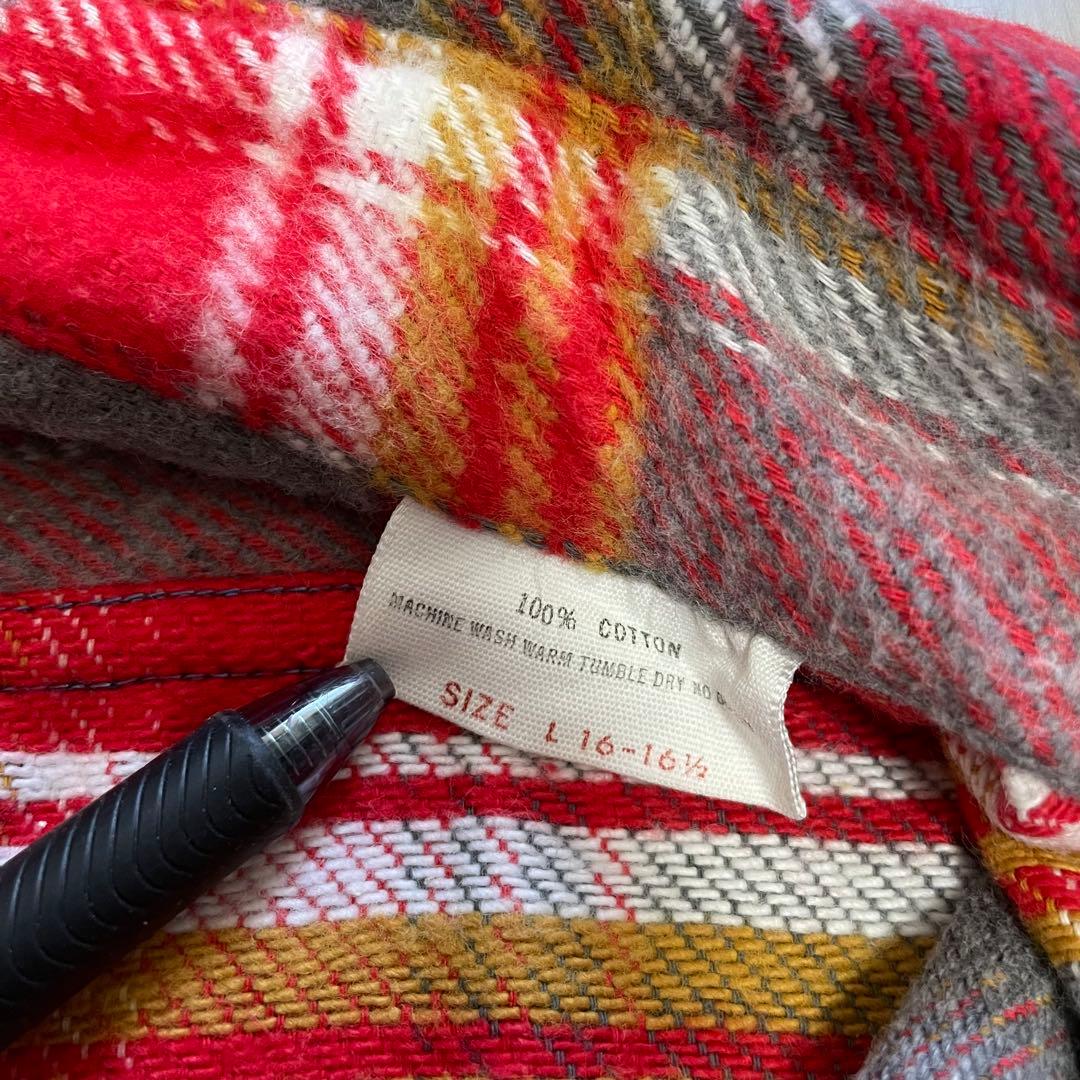 60s 70s 好配色 ELY ヘビーネルシャツ USA製 ヴィンテージ