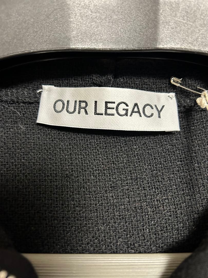 HATOUR LEGACY ブラック フルジップ フーディ 44 モヘア