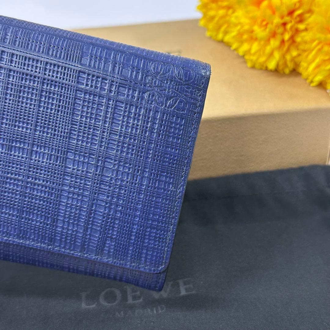 新品同様‼️ 現行　ロエベ　LOEWE 財布　二つ折り　長財布　アナグラム　ロゴ