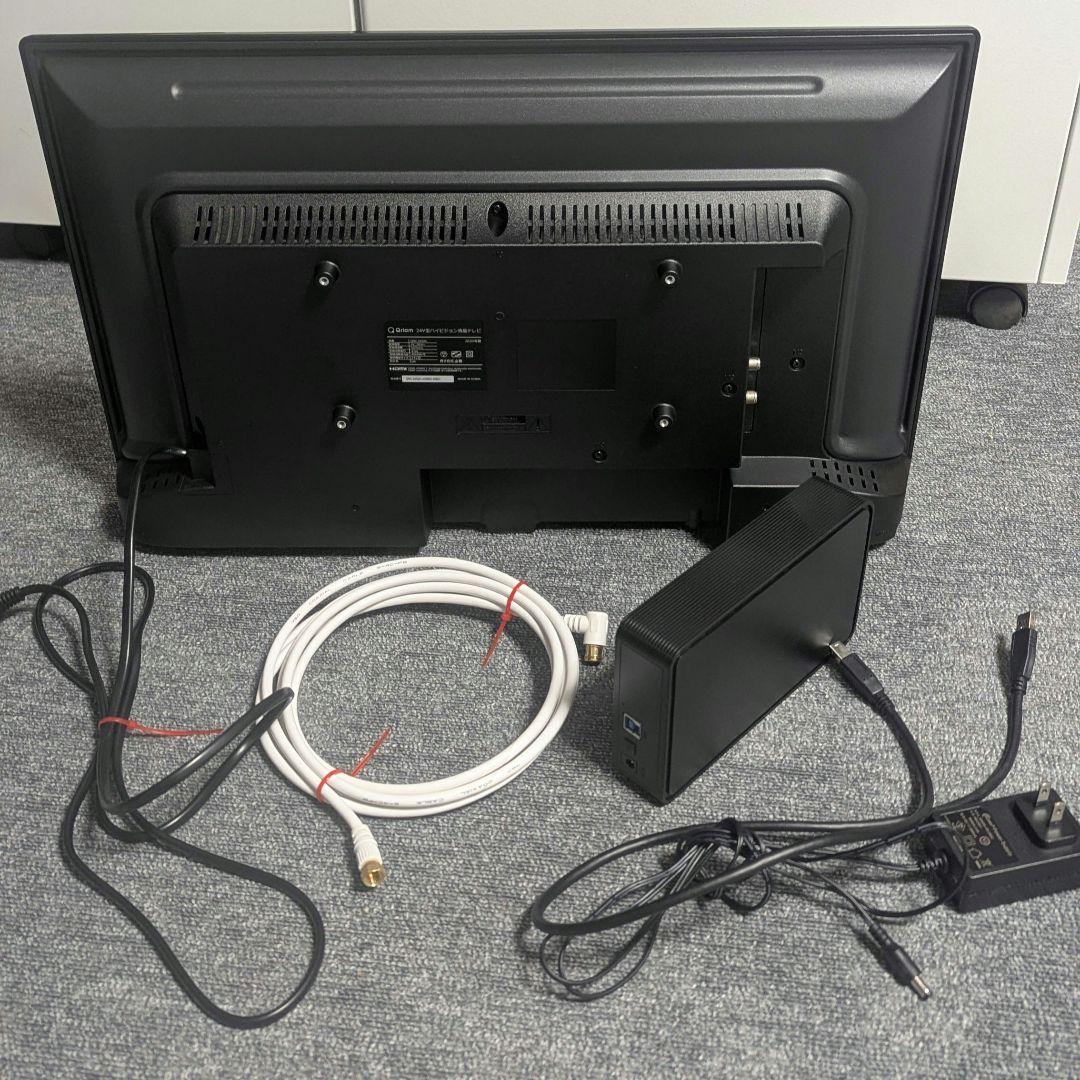 24V型 テレビ本体 リモコン&ハードディスク付き