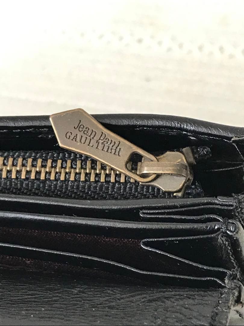 【希少】ドラゴンプレート　長財布　ジャンポールゴルチエ　ビンテージ　レザー