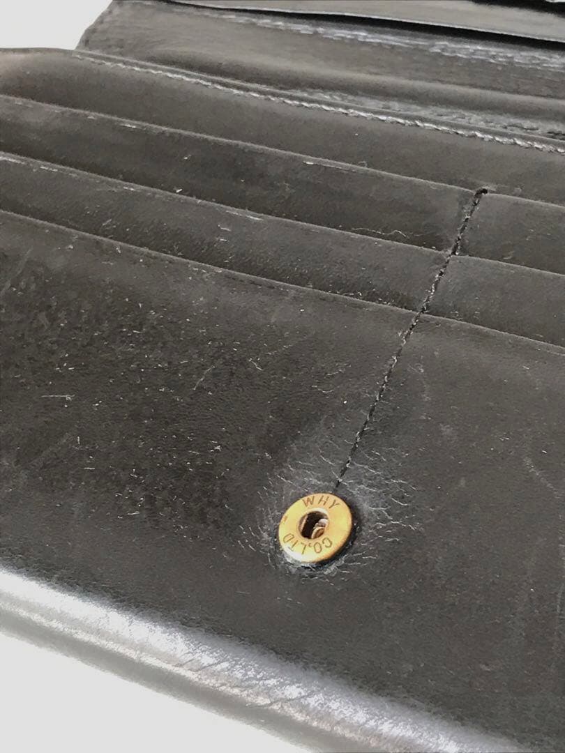 【希少】ドラゴンプレート　長財布　ジャンポールゴルチエ　ビンテージ　レザー