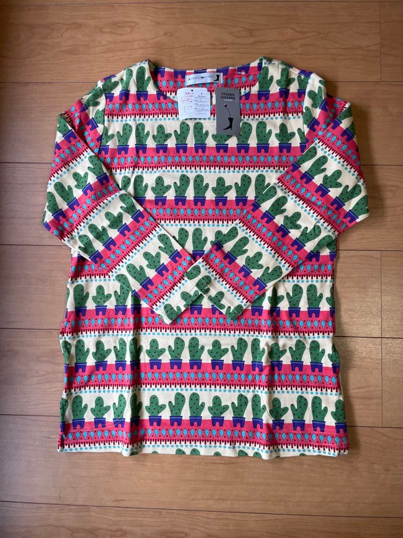 新品タグ付き ワコール パジャマ ルームウェア サボテン柄　M マタノアツコ