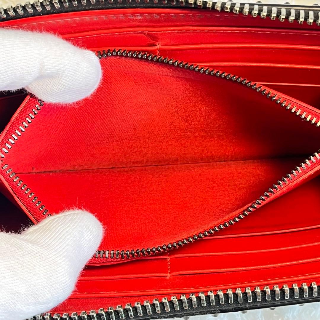 ✨美品✨ ルブタン 長財布　パネトーネ ラウンドジップ　ブラック　レザー