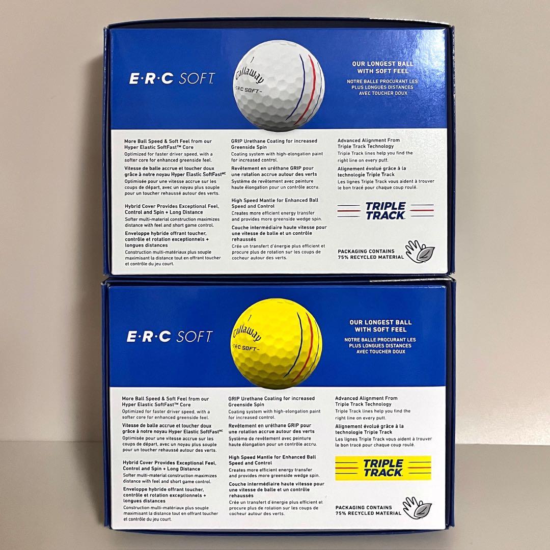 新品 キャロウェイ ゴルフボール ERC SOFT 2025モデル 2ダース