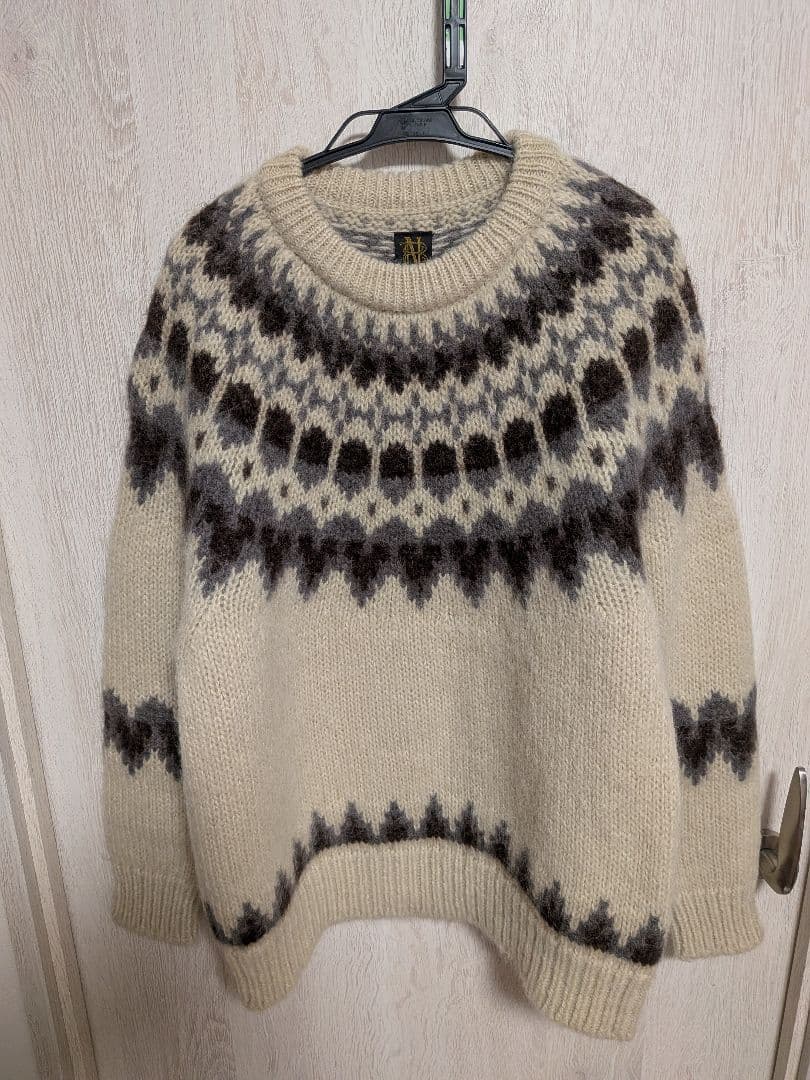 クリーニング済　BATONER フェアアイル柄ニット サイズ2