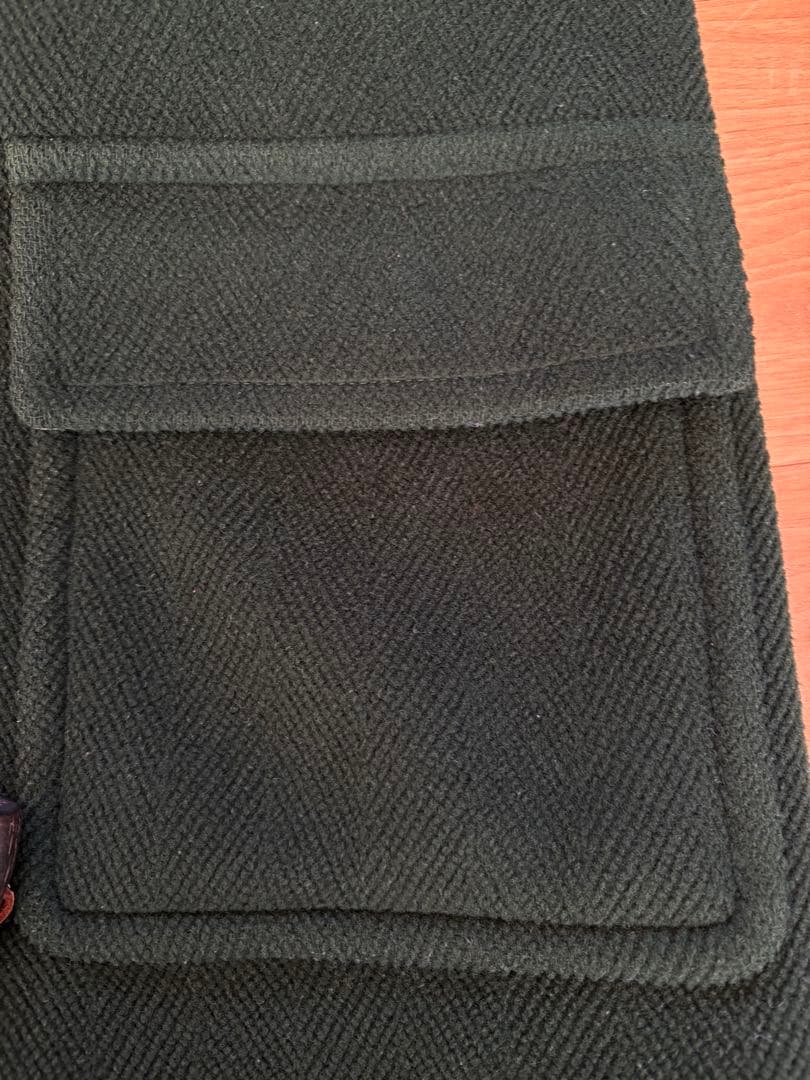 オールドイングランド ダッフルコート ヘリンボーン ダークグリーン　M