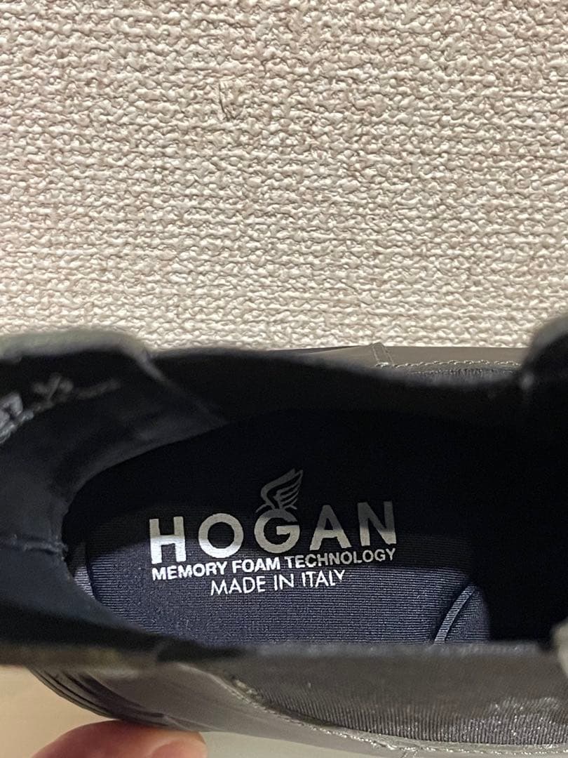 HOGAN レディース オリーブ色(グレー)サイドゴアブーツ