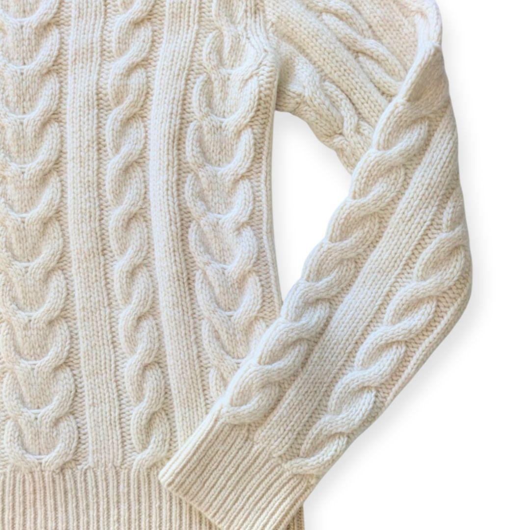 RALPH LAUREN PURPLE LABEL 白カシミヤタートルセーター