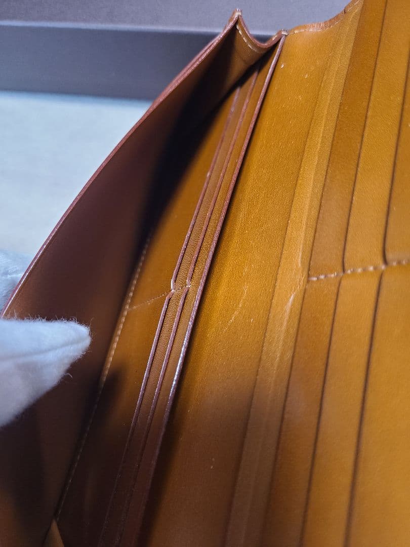 【美品】土屋鞄コードバン長財布 札入れ ブラック 専用箱 保存袋 冊子付