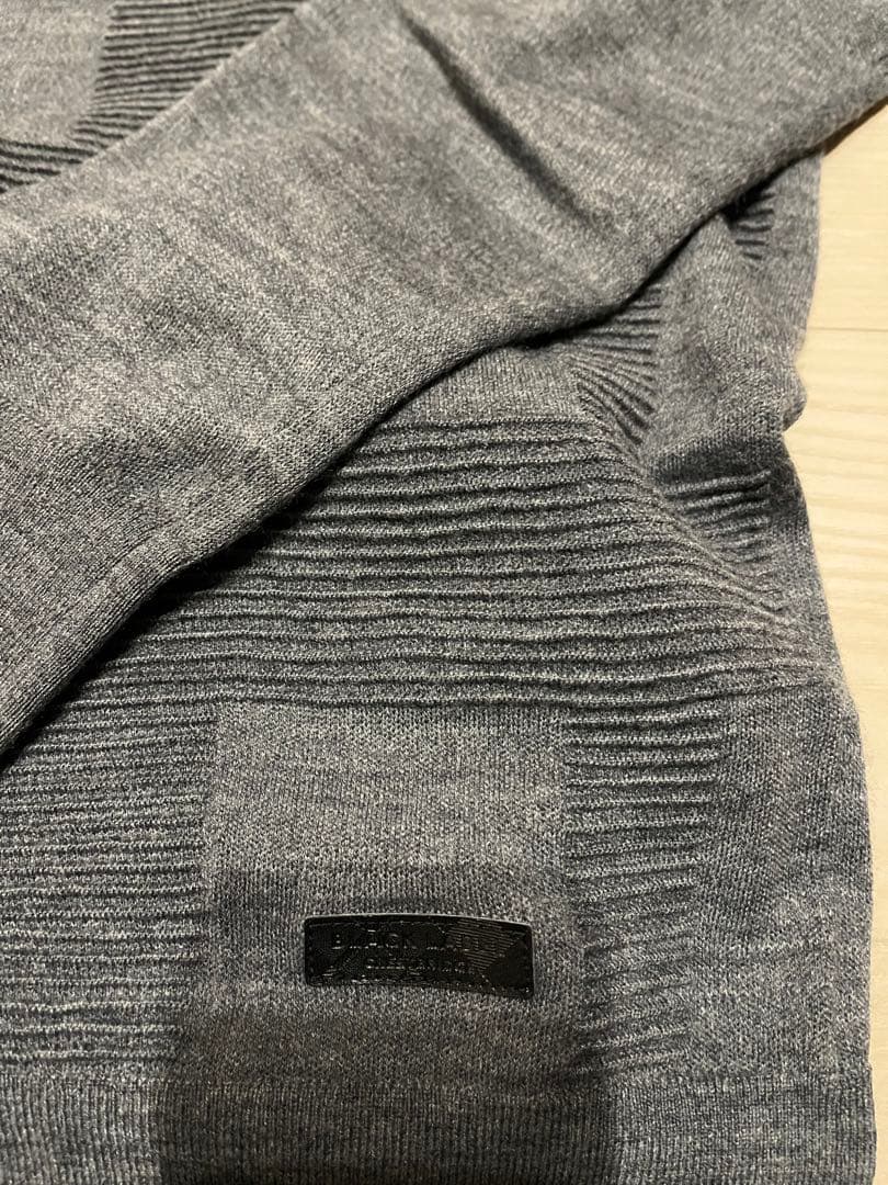 BLACK LABEL シャドーチェックニットとワイドパンツのセット