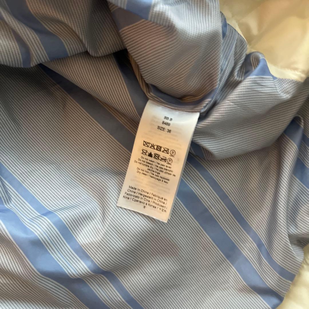 GANNI ビッグカラージャケット キルティング ホワイト 38サイズ