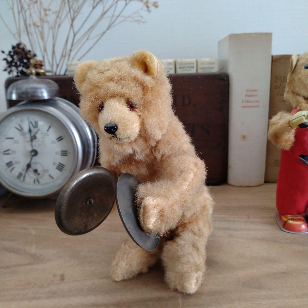 max carlアンティークベア・シンバルクマさん/ゼンマイ仕掛け