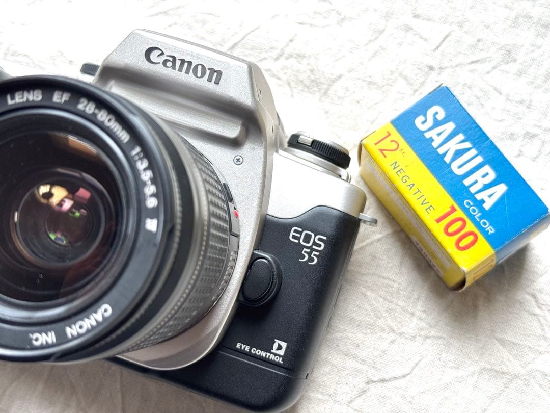 ⌘完動品！ 作例あり 電池付き！Canon EOS 55 ズームレンズセット⌘