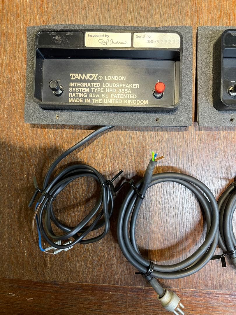 タンノイ アーデンスピーカー端子とユニット接続ハーネス