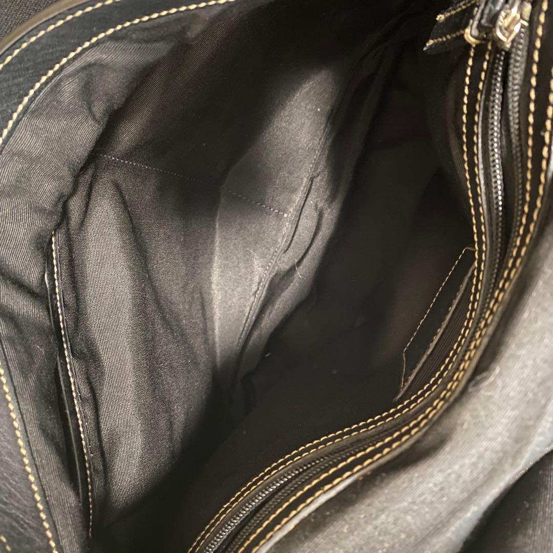 極美品 オールドコーチ　メッセンジャーバッグ 黒トランスアトランティック レザー