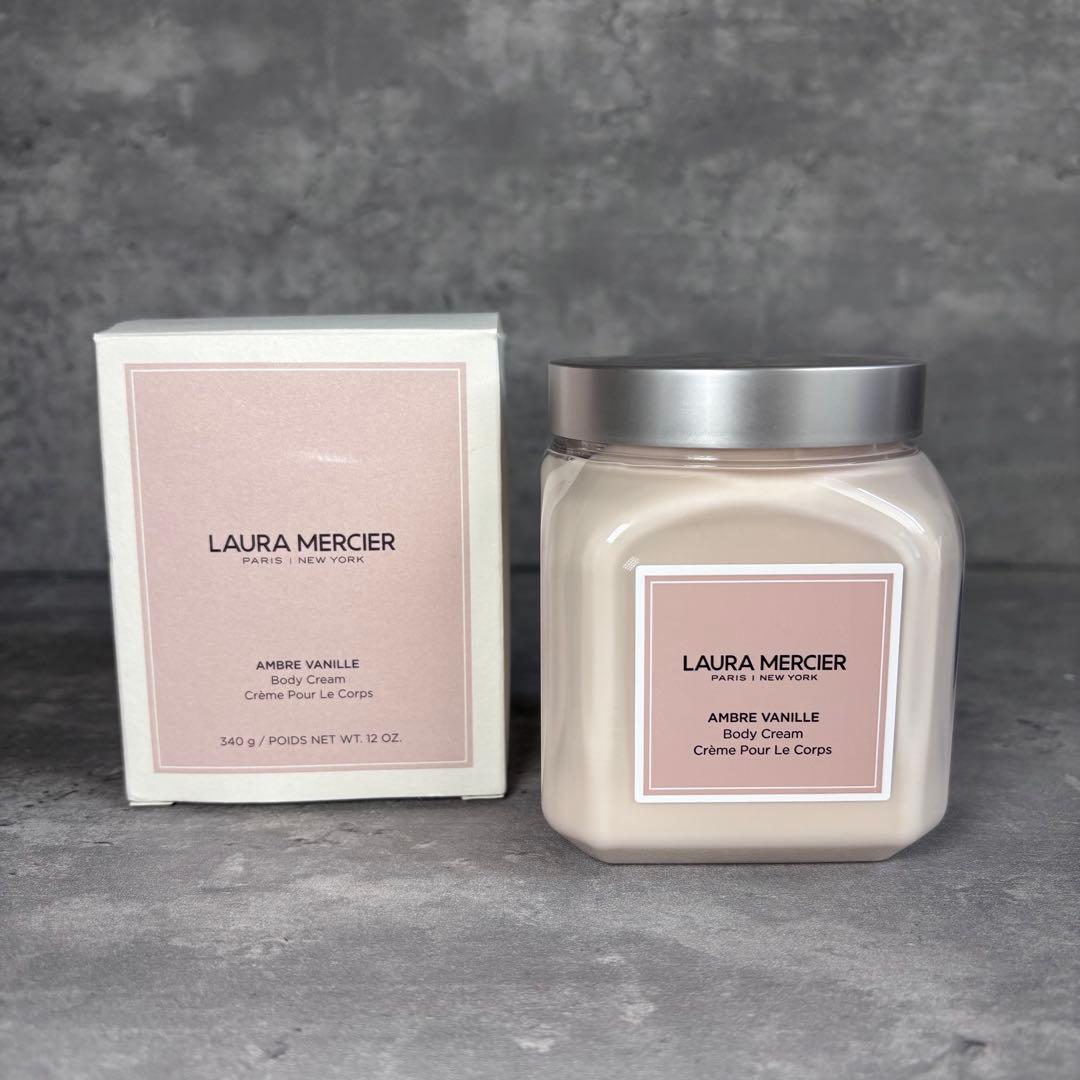 【廃盤】ローラメルシエ　ホイップトボディクリーム　アンバー　バニラ　340g