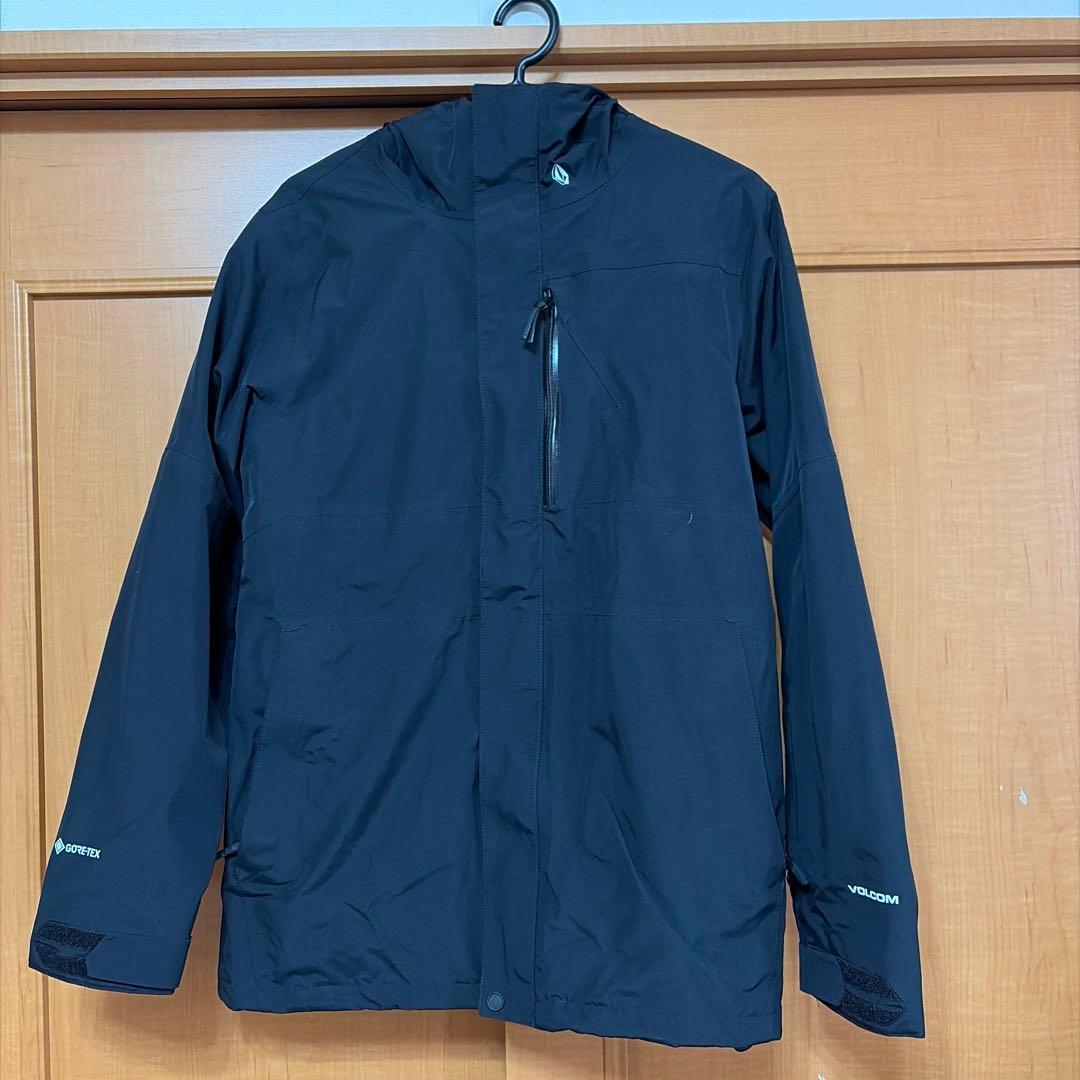 VOLCOM L GORE-TEX 黒JACKET カーキPANTセット