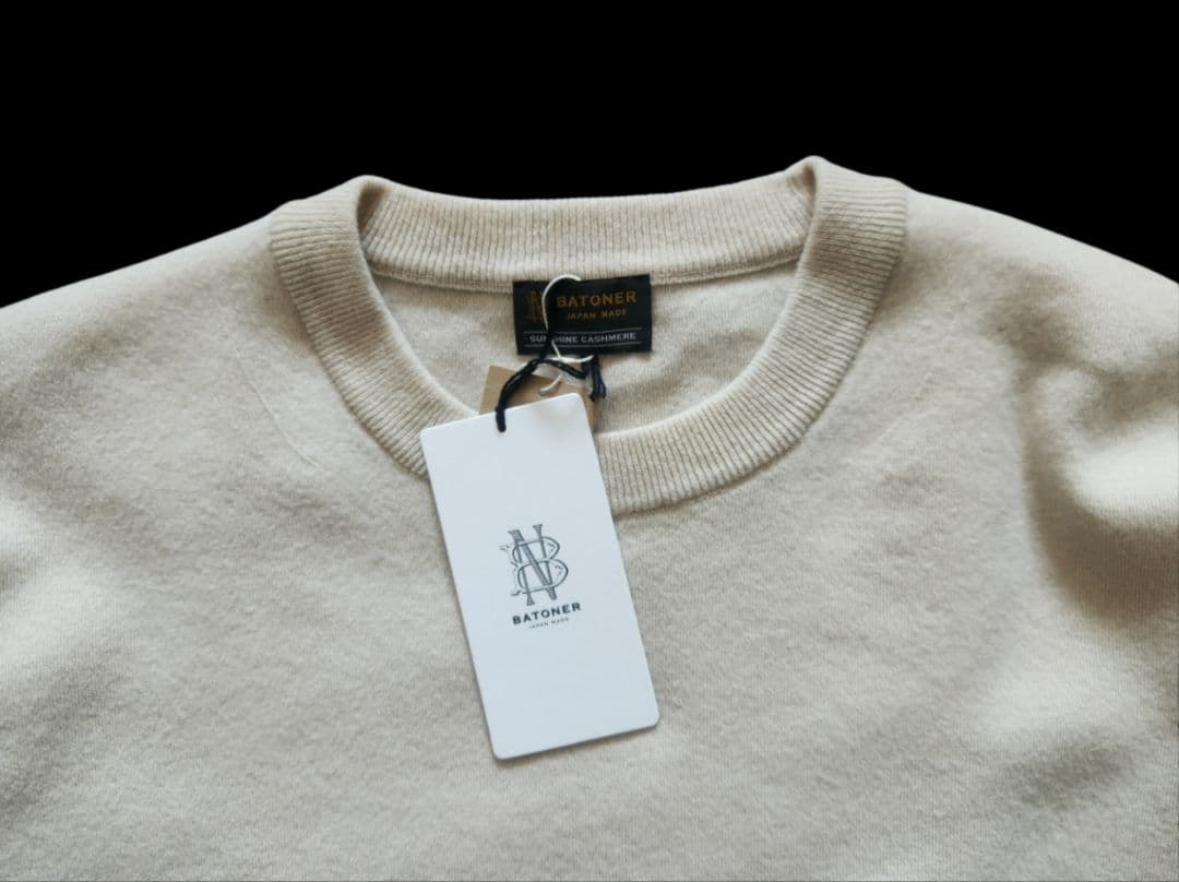 新品 Batoner SUNSHINE CASHMERE CREW NECK 3