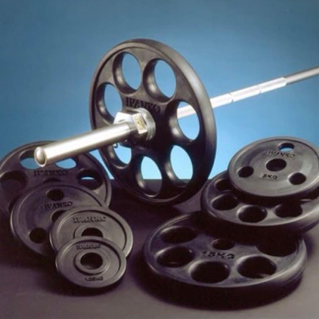 計107.5kg｜IVANKO オリンピックプレート 50mm 12枚 送料無料