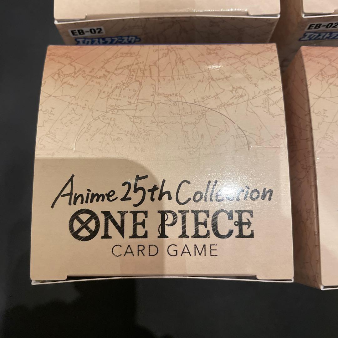 テープ付き ワンピースカード アニメ 25周年 コレクション 3BOX セット