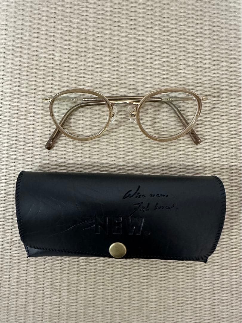 NEW. メガネ　眼鏡　ERI C2 clear brown