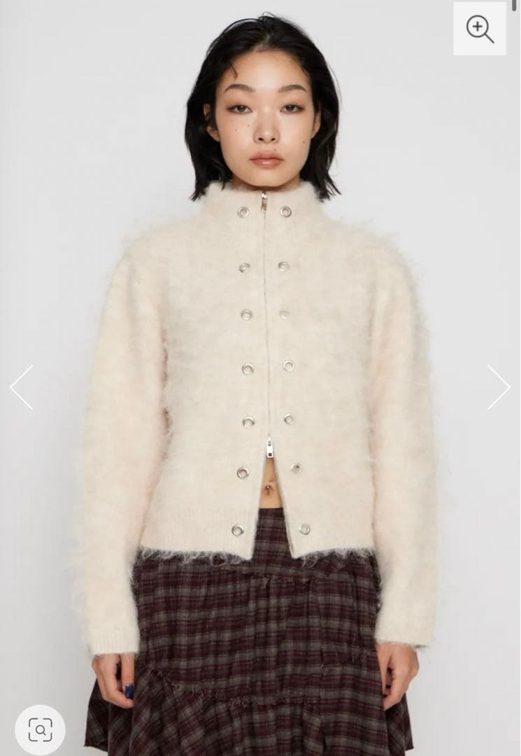 laguagem ZIP SIDE EYELET ニット （FREE　IVOY