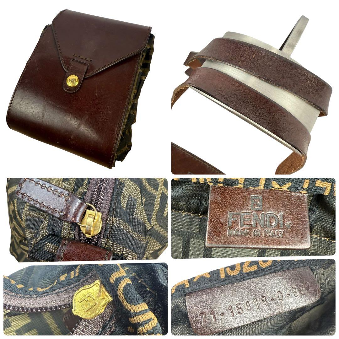 【大容量】FENDI フェンディ ズッカ ボストン トートバッグ 折り畳み可能