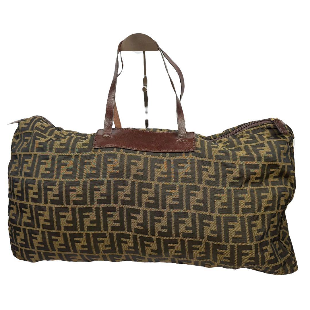 【大容量】FENDI フェンディ ズッカ ボストン トートバッグ 折り畳み可能