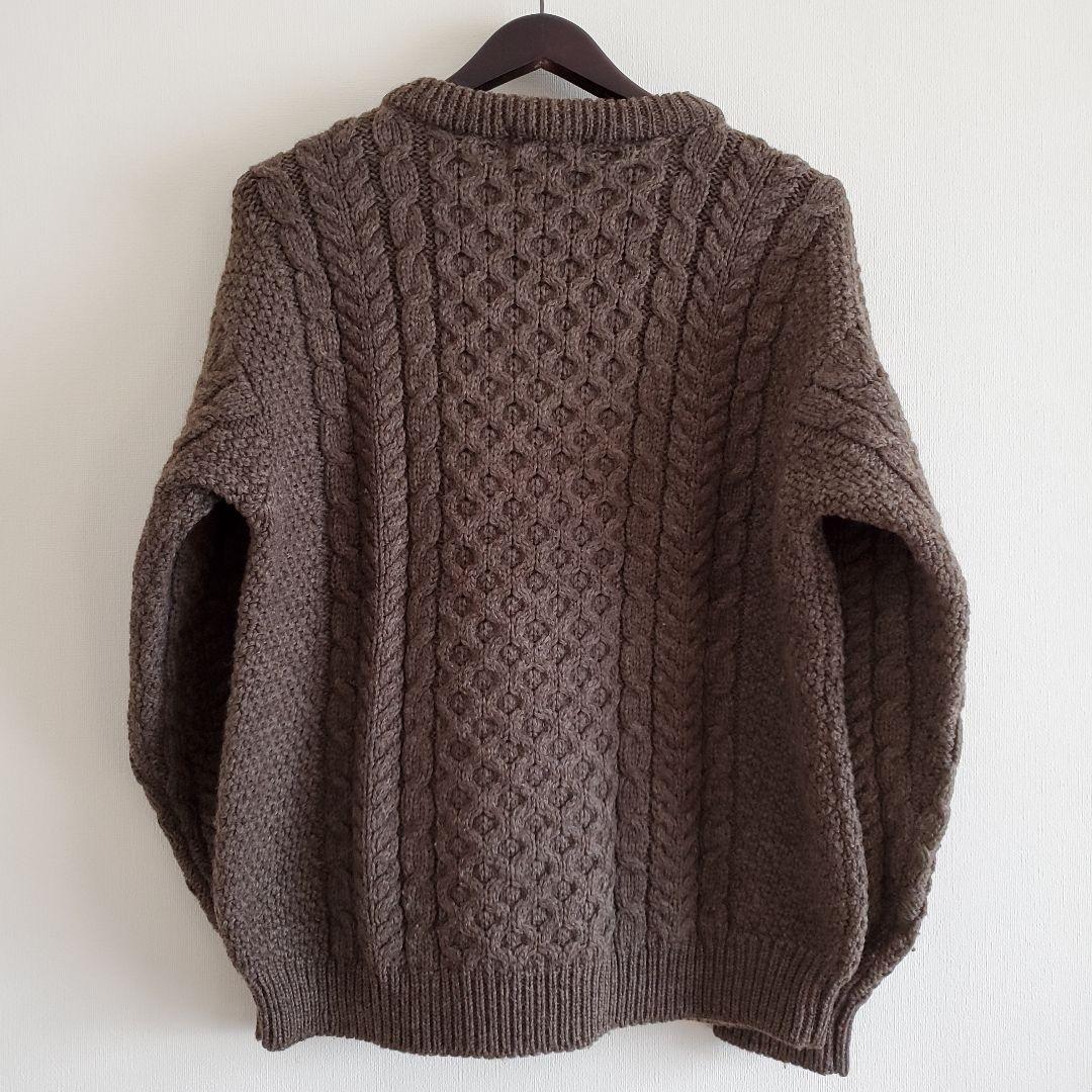 80s vintage L.L.Bean フィッシャーマンズニット ブラウン