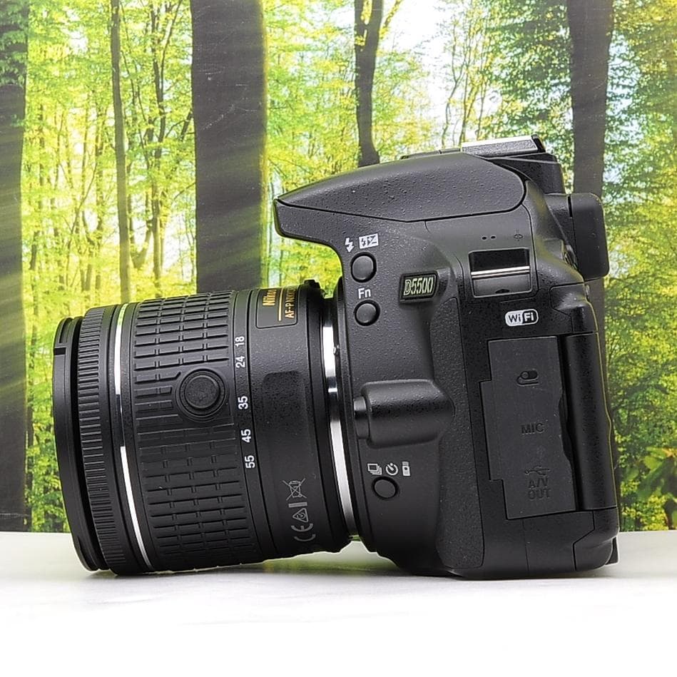 ショット数3765枚☆スマホ転送機能付☆Nikon D5500☆新型レンズセット