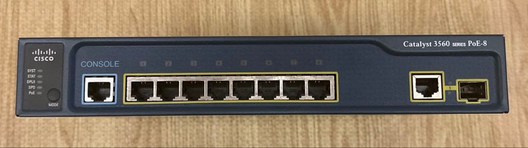 【CCNA/CCNP】Cisco L3スイッチ(WS-C3560-8PC-S)