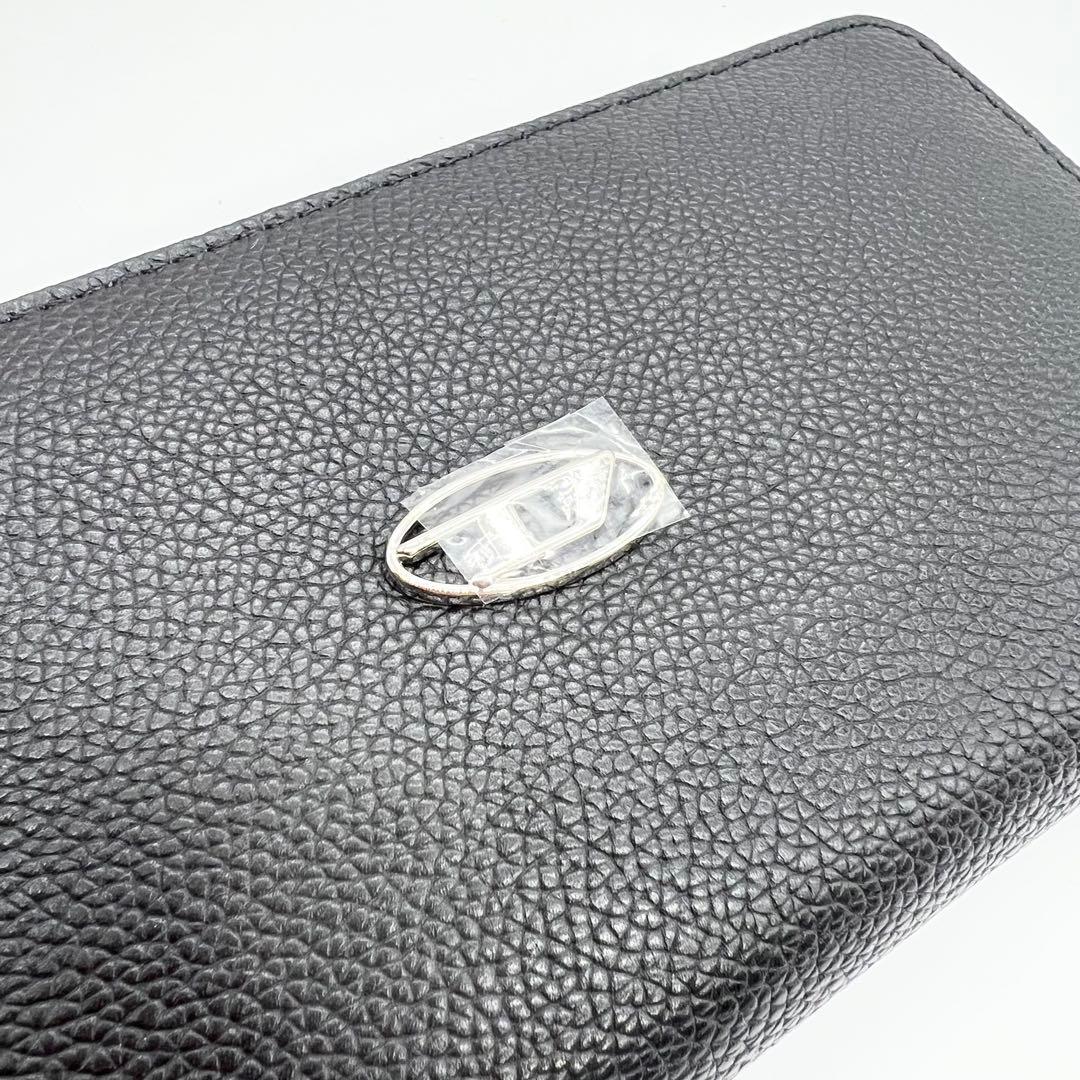 新品未使用✨DIESEL　長財布　Dロゴ　レザー　ブラック　近年モデル　箱付き