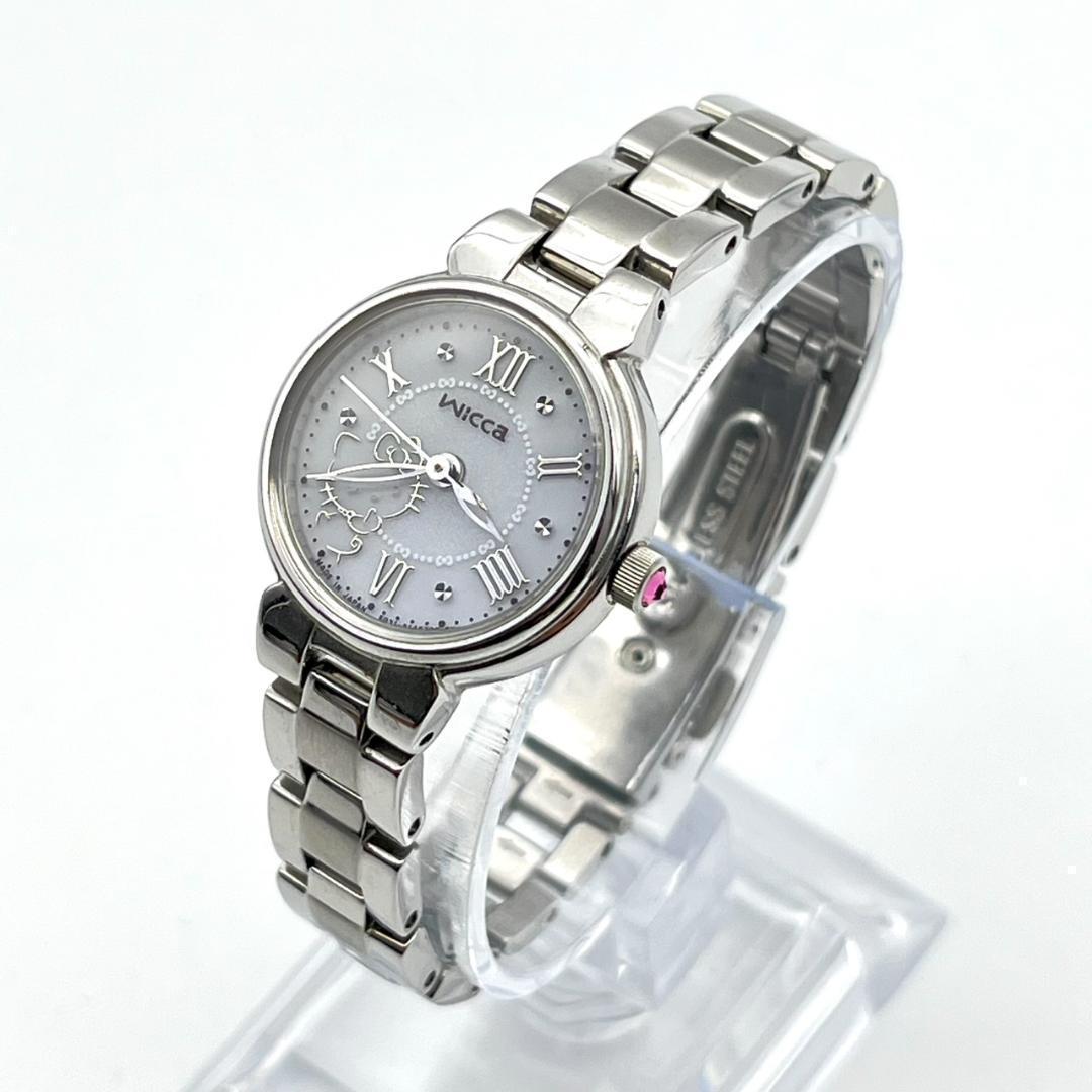 美品 シチズン Wicca ハローキティ 限定 レディース ソーラー時計