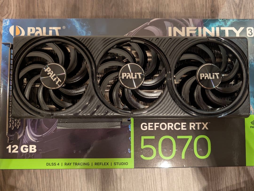 【動作良好】Palit GeForce RTX 5070 / 付属品完備
