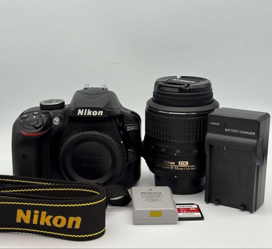 【Nikon D3400+18-55mm｜軽量一眼レフ】