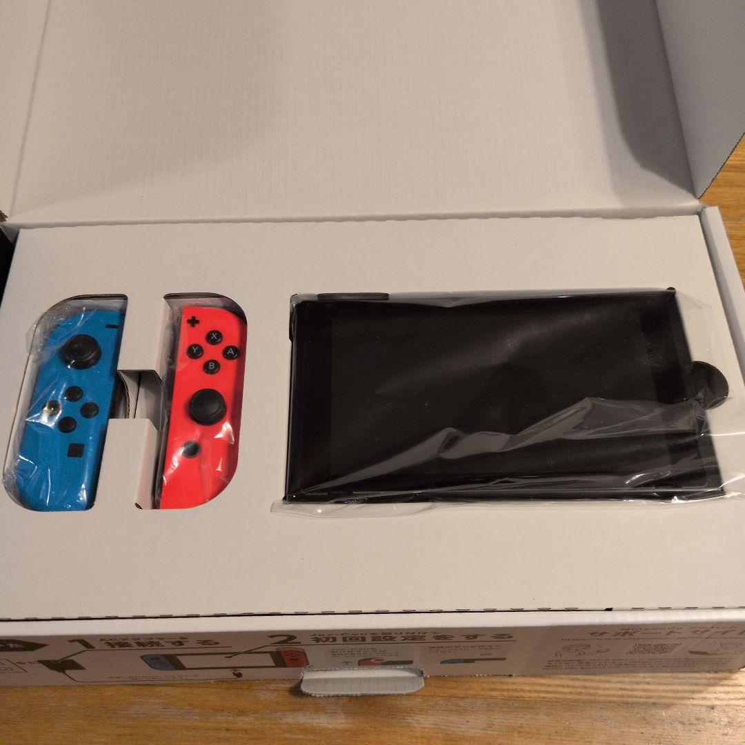 箱付きNintendo Switch 本体 Joy-Conケーブル全パーツあり