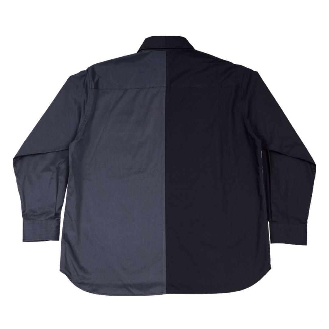 ダークブルー/ブラック 長袖シャツ グラフィックプリント