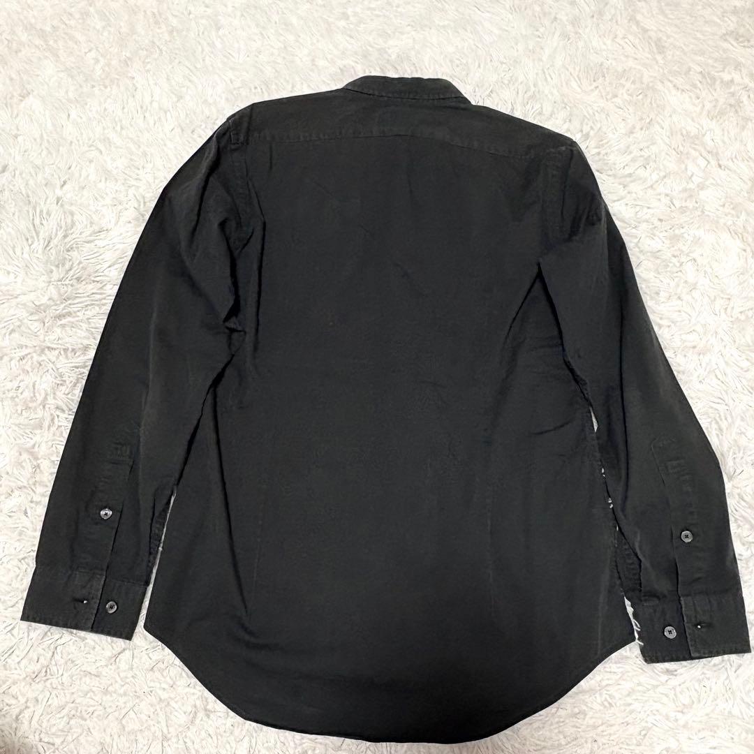 【極美品】バーバリーブラックレーベル 長袖シャツ　ホースロゴ　ノバチェック　黒