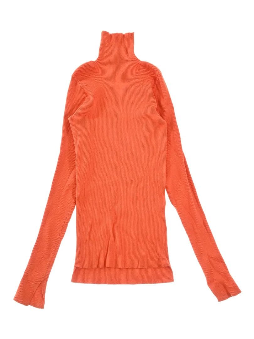 美品 AURALEEリブタートル　オレンジ