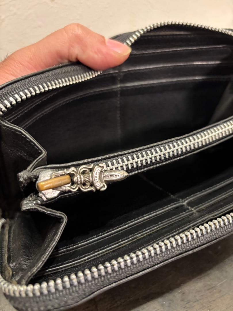 c*b様 クロムハーツ 3セメタリージップウォレット　長財布　ファスナー 正規品