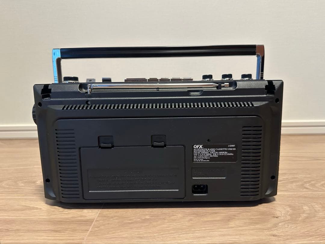 QFX J-220BT レトロカセットレコーダープレーヤー ラジカセ 90年代