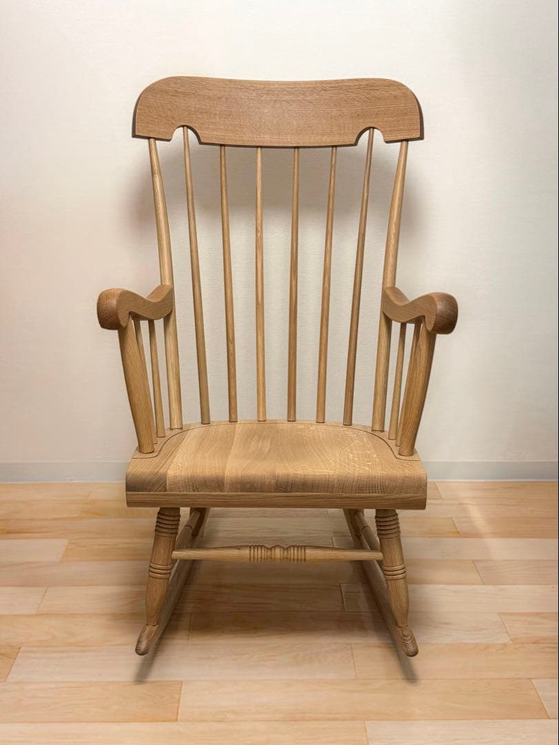 【WO色】美品 飛騨産業 キツツキ 穂高 ロッキングチェア