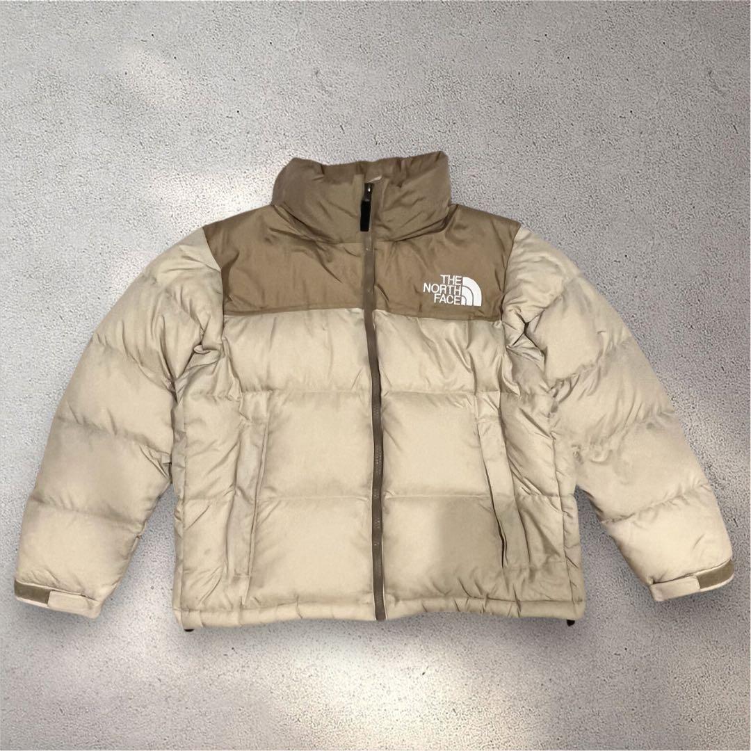 ノースフェイス　ヌプシダウンジャケット レディース　S ベージュ
