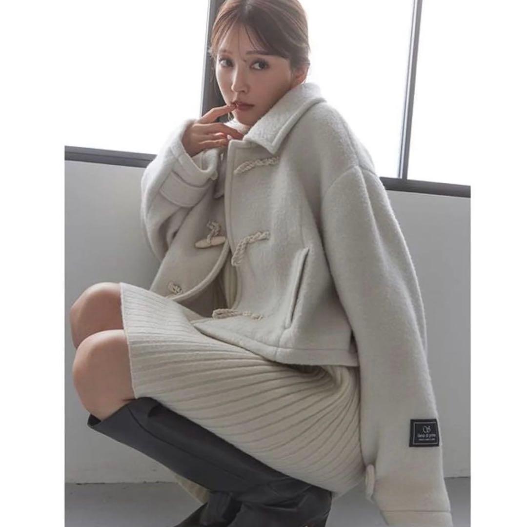 snidel ウールシャギーショート ダッフル コート