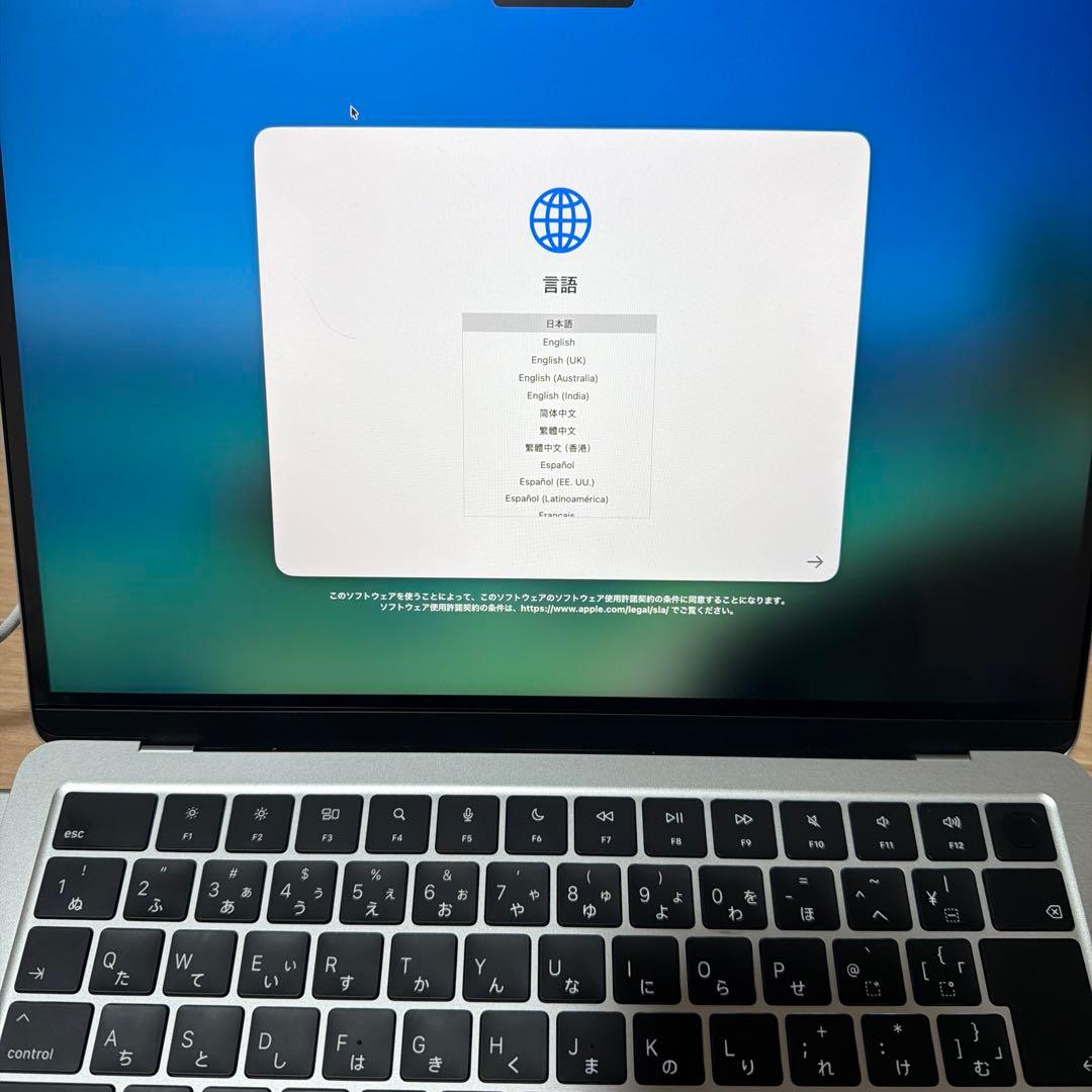 MacBook本体 MacBook Air m4 16GB 256GB